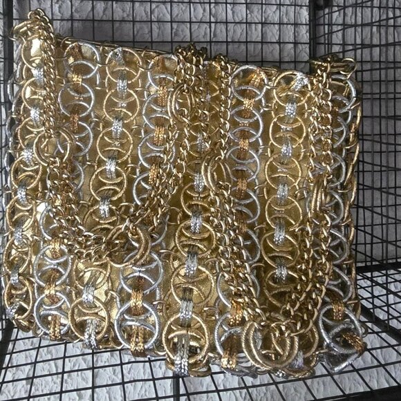 Authentic, Vintage Paco Rabanne for Walborg Metal Handbag, Purse, Evening, Alumi - Picture 1 of 13